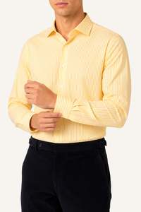 Yellow Stripe Poplin Shirt