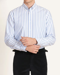 Blue Stripe Oxford Shirt