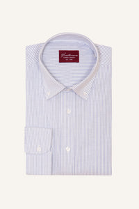 Blue Thin Stripe Oxford Shirt
